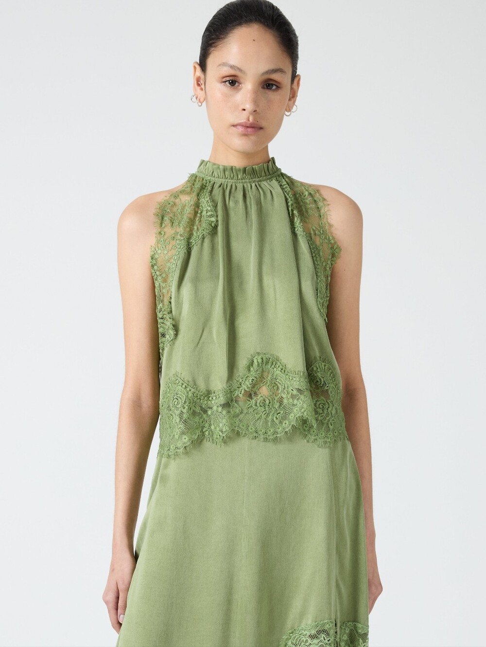 Third Form VISIONS LACE TOP In Sage